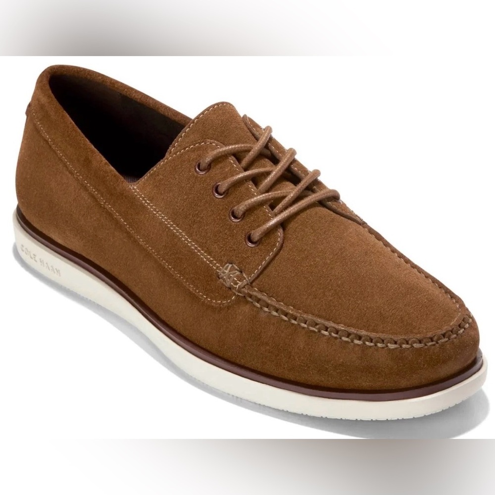COLE HAAN GRAND 4-EYE LOAFER Men's Boat Shoes Suede NEW Sneakers C41163